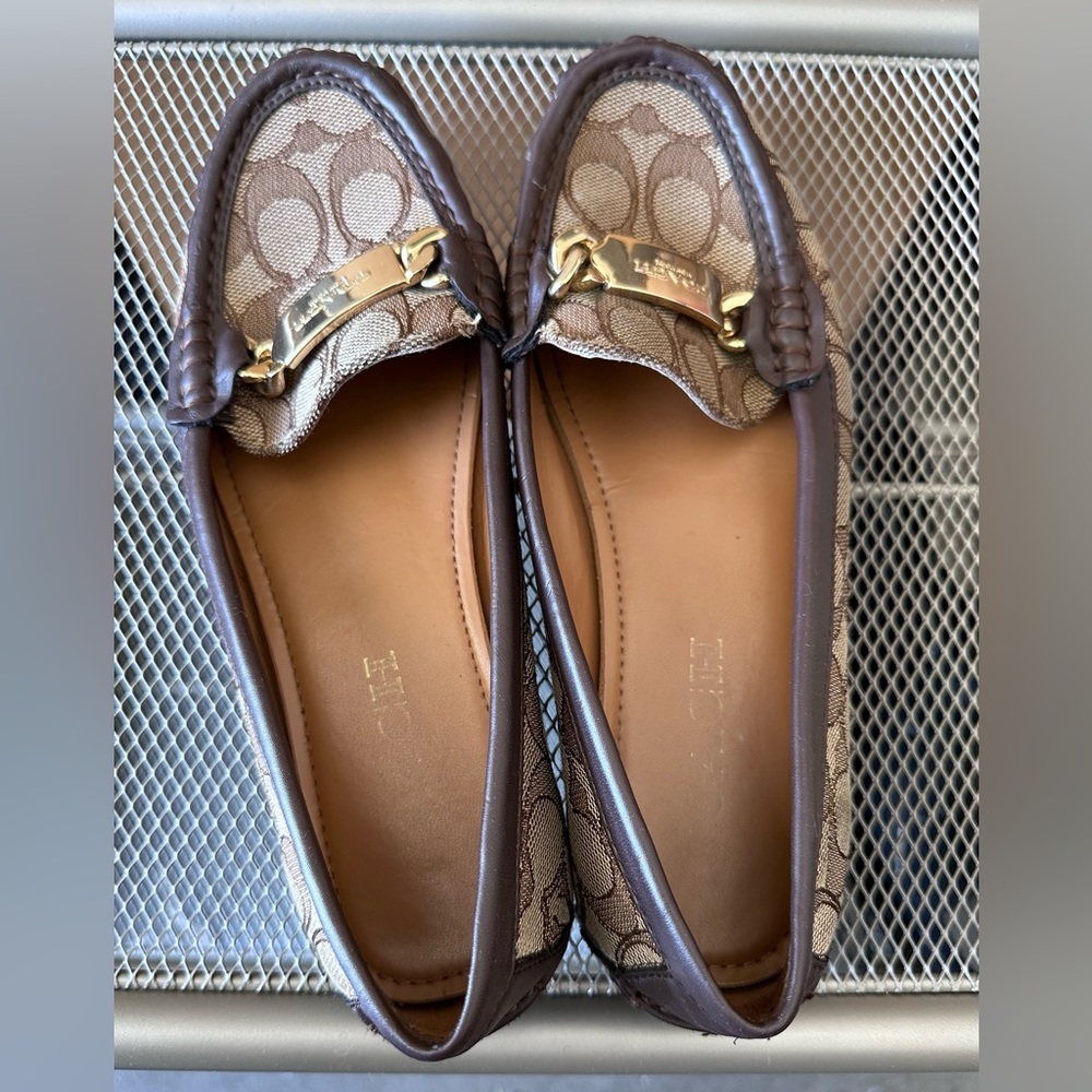 Coach Loafers: Mona Driver In Signature Jacquard - Picture 4 of 5
